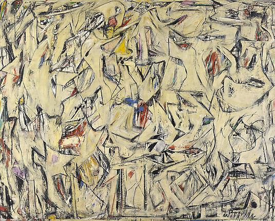 Excavation, 1950Oil and enamel on canvas, 81 x 100 1/4 inches
Acquired through the Frank G. Logan Purchase Prize Fund, with additional contributions from Edgar J. Kaufmann, Jr., and Mr. and Mrs. Noah Goldowsky, Jr. (Accession No. 1952.1)
Collection of The Art Institute of Chicago
Photography © The Art Institute of Chicago