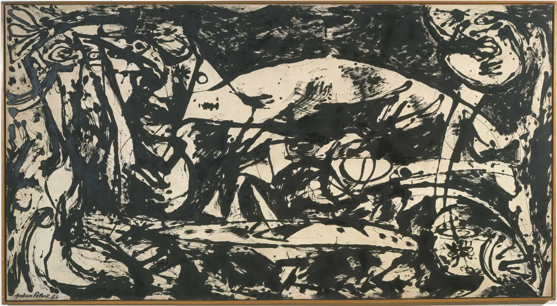 Jackson Pollock, *No. 14* (1951; oil on canvas, 149.3 × 269.5 cm), Tate, London. © Pollock-Krasner Foundation / Artists Rights Society (ARS), New York. Photo: Tate.
